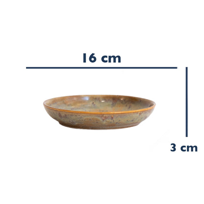 Stoneware Mezelik Tabak - Müdavim Yeşil