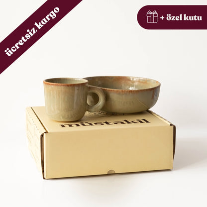 Kahvaltı Ritüeli: Müdavim Yeşil Bowl + Kupa