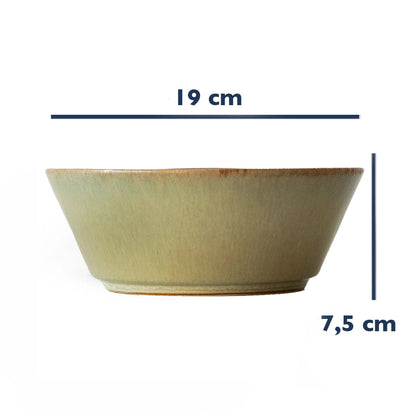 Stoneware Derin Bowl - Müdavim Yeşil