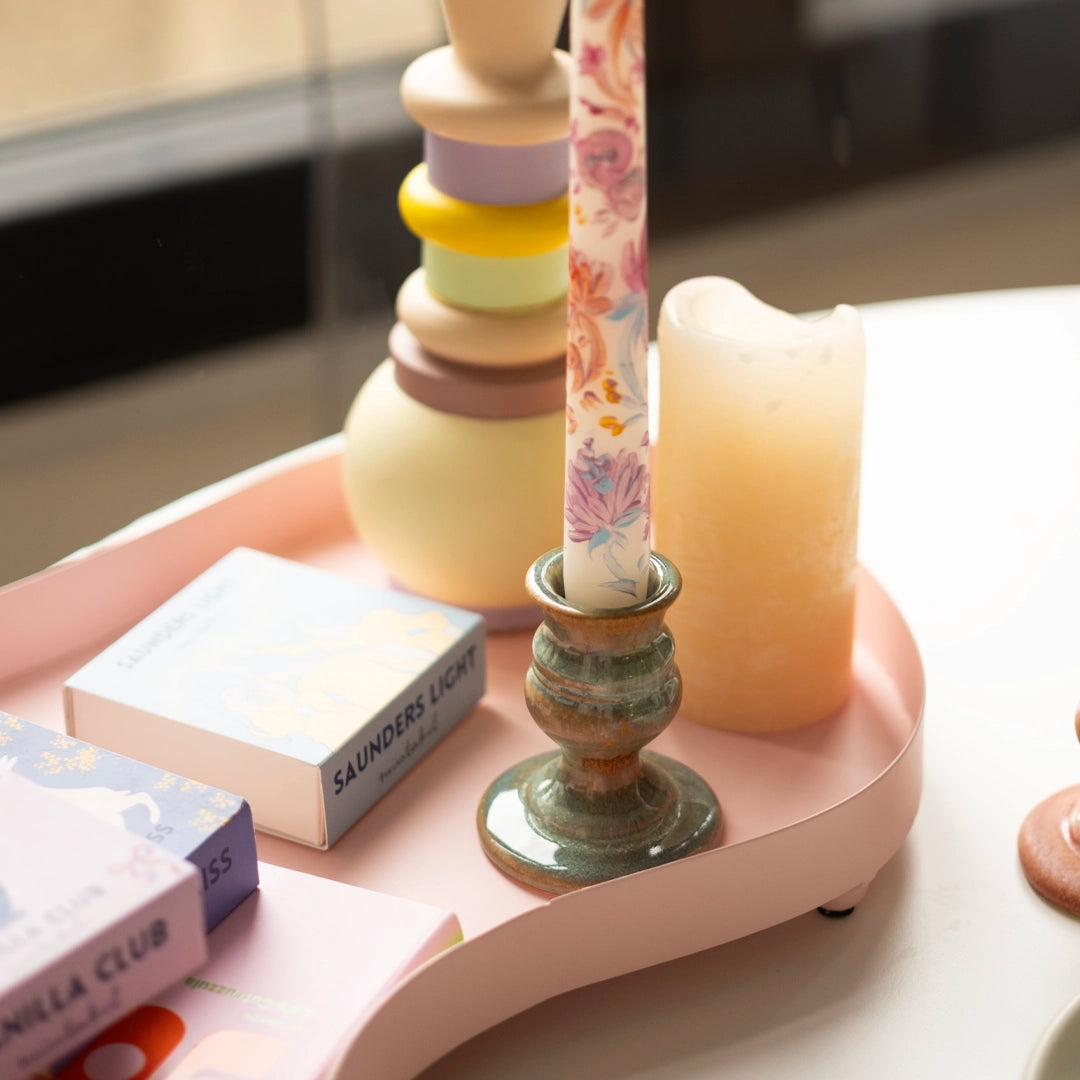 Stoneware Şamdan + Çizimli 2&
