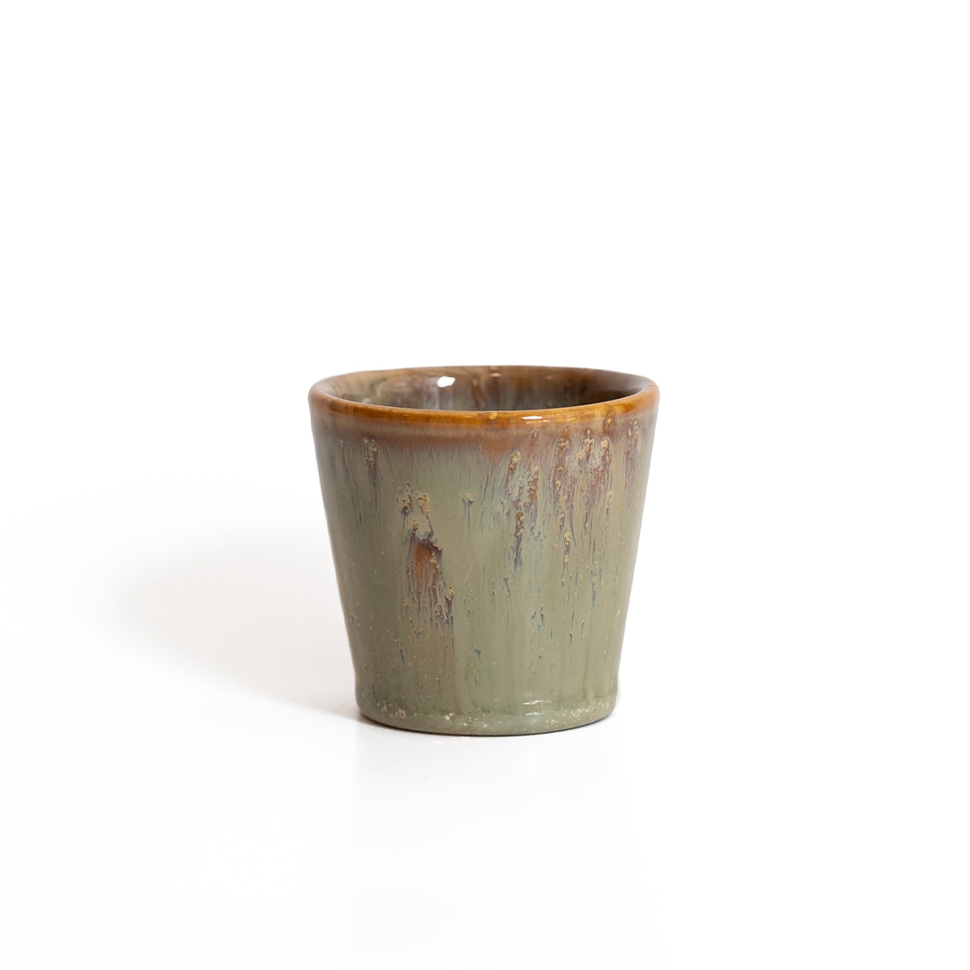 Stoneware Espresso Bardağı - Müdavim Yeşil