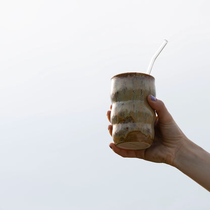 Stoneware Lungo Bardak - Müdavim Yeşil